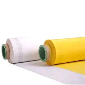 Écran de tamisage en polyester et nylon, maille jaune et blanc 80 100 110 120 150 195 200 250 300