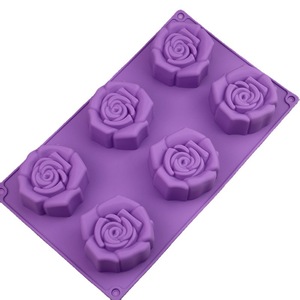 Molde <span class=keywords><strong>de</strong></span> Silicona Grande en Forma <span class=keywords><strong>de</strong></span> Rosa para Jabón, Molde <span class=keywords><strong>de</strong></span> <span class=keywords><strong>Fondant</strong></span> <span class=keywords><strong>de</strong></span> Flores para Hacer Jabón Artesanal, Pudín, Pastel <span class=keywords><strong>de</strong></span> Chocolate - Product Image 4