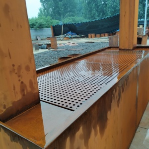 Fuente de Pared para Exteriores de Acero Corten Resistente a la Intemperie, Color Personalizable, Cascada para Jardín - Product Image 6