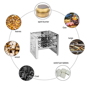 <span class=keywords><strong>Estufa</strong></span> <span class=keywords><strong>de</strong></span> <span class=keywords><strong>leña</strong></span> portátil para exteriores, Mini Parrilla <span class=keywords><strong>de</strong></span> acero inoxidable adecuada para acampar, barbacoa, <span class=keywords><strong>estufa</strong></span> <span class=keywords><strong>de</strong></span> carbón plegable - Product Image 6