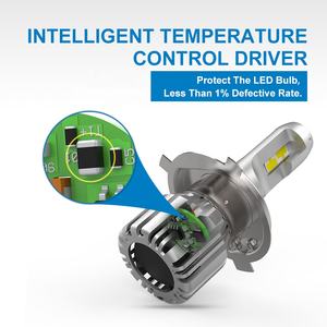 NAOEVO Super brillante <span class=keywords><strong>S3</strong></span> 60W accesorios coche bombillas H4 H7 H11 Led faro bombilla Para Auto Led luz para coche faro Led H4 - Product Image 4