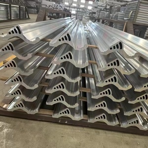 Góc nhôm dây chuyền sản xuất 45/60/90 độ góc vàng L hình dạng rãnh chùm màu xám anodize nhôm hồ sơ - Product Image 6