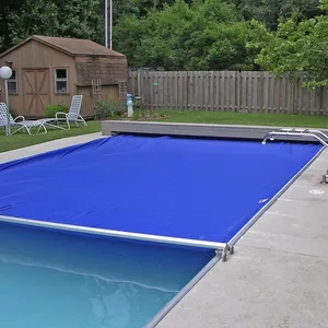 Couverture de piscine solaire, moulinet automatique gonflable de m