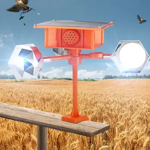 新农田户外鸟吓神器太阳能电池板鸟吓器