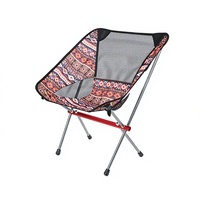 Chaise de jardin pliante moderne tout en aluminium à dossier bas, durable, ultralégère, en tissu Oxford, pour le camping en plein air, la plage, la pêche