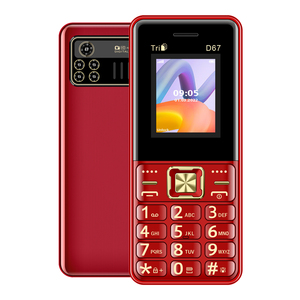 Điện thoại di động cũ D67, 3 khe cắm SIM, bàn phím, giá rẻ, điện thoại 2G GSM, màn hình 1.77 inch/1.8 inch, điện thoại cơ bản 2G GSM - Product Image 1