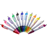 Bolígrafo Retráctil de Plástico BonKu BK-H160 con Logotipo Personalizado, Ancho de Escritura de 1.0 mm, Tinta Azul/Negra, Bolígrafo Promocional de Regalo al por Mayor