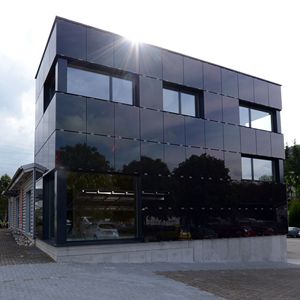 Gaoming cdte Điện Thủy Tinh tùy chỉnh bipv fotovoltaico Màu năng lượng mặt trời Kính PV bức màn bức tường bipv mô-đun năng lượng mặt trời - Product Image 5