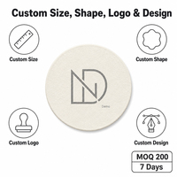 Sous-verres en carton personnalisés ultra-absorbants pour café, thé, boissons, impression numérique, impression UV, pelliculage, logo