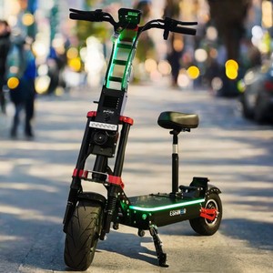 Scooter eléctrico Geofought R8 de fábrica, motor dual de 72V y 8000W, plegable, de alto rendimiento, con luz LED y asiento. - Product Image 1