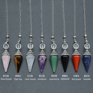 <span class=keywords><strong>Pierre</strong></span> <span class=keywords><strong>de</strong></span> Quartz Naturelle Forme Libre Polie, Pendule en Résine Cuivrée Rétro, Bijou <span class=keywords><strong>de</strong></span> Méditation Énergétique en Cristal, <span class=keywords><strong>Pierre</strong></span> des 7 Chakras - Product Image 3