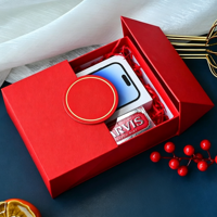 Scatola Regalo Personalizzata con Doppia Apertura e Cassetto Interno, Confezione Regalo in Cartone Rigido con Logo Personalizzato