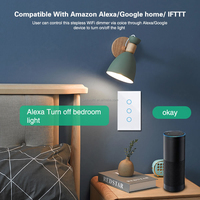 Interrupteurs muraux intelligents standard UE, Royaume-Uni, Australie, États-Unis, Wifi/Zigbee, fabricant, produits d'automatisation domestique, 2 voies avec/sans neutre