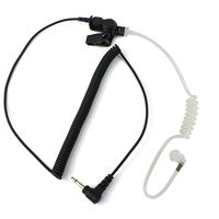 Écouteur filaire à tube acoustique 3,5 mm, mono-écoute, réduction de bruit, pour Motorola, Icom, talkie-walkie et autres appareils