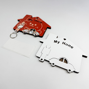 Décoration de carnet personnel, cadeaux de la Saint-Valentin, supports de sublimation personnalisés, <span class=keywords><strong>porte</strong></span>-clés en MDF - Product Image 4