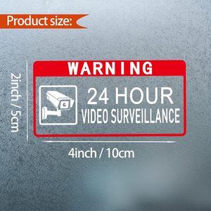 Vinyle d'étanchéité à chaud Transparent pas d'intrusion avertissement sécurité vidéo Surveillance autocollant extérieur pour maison et fenêtre d'affaires - Product Image 2