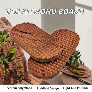 Tabla de Sadhu Ligera de Madera Natural para Práctica de Yoga y Masaje de Pies TaiLai Acupuncture - Product Image 2