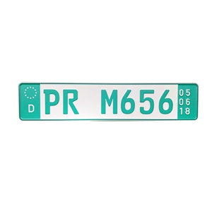Placas de Matrícula de Diseño Personalizado Estilo Europeo, Placas Decorativas Novedosas para Vehículos con Números en Relieve - Product Image 4