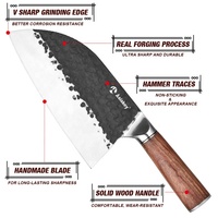 Ensemble de couteaux à désosser Pro pour la transformation de la viande, pour boucherie, avec manche en bois de Rose, 4 pièces