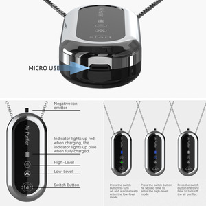 Nouveau mini <span class=keywords><strong>purificateur</strong></span> <span class=keywords><strong>d</strong></span>'<span class=keywords><strong>air</strong></span> à suspendre - Portable - Alimenté par USB - Silencieux (moins de 36 dB) - Product Image 4
