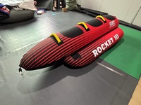 Fabricant d'origine : Bateau banane gonflable en PVC écologique trois places, résistant aux fuites, pour le ski nautique, modèle durable