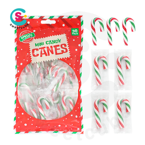 Christmas Party Fruity Flavor Individually Wrapped <strong>Mini</strong> <strong>Candy</strong> <strong>Canes</strong> - Product Image 3