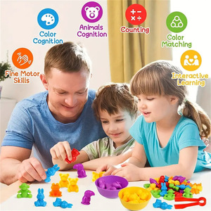Nuovo Gioco Educativo Montessori per l'Apprendimento della <span class=keywords><strong>Matematica</strong></span>, Puzzle per Conteggio con Piccoli Dinosauri e Coppette Colorate per Bambini <span class=keywords><strong>di</strong></span> 2-4 e 5-7 Anni - Product Image 4