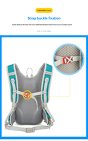 Sac à dos portable avec poche à eau intégrée pour cyclisme, course à pied, trekking, escalade, camping – Respirant et grande capacité