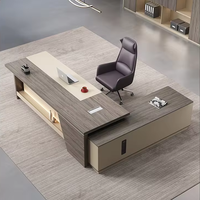 Bureau de direction de luxe, mobilier de bureau commercial, ensemble de bureau pour PDG