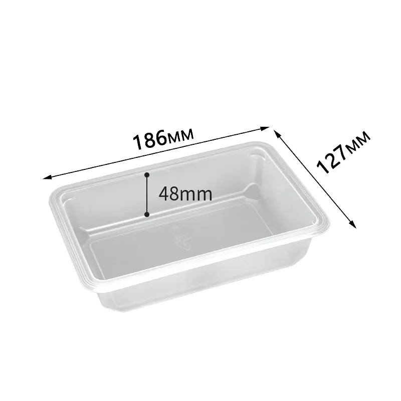 Rectangular Plastic Tray for Berries Disposable Food Packaging for Meat Boxes and Other Foods Blister Packing