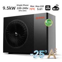Bomba de Calor Monobloque Aire-Agua para Calefacción, Refrigeración y ACS con Control WIFI, 9.5kW, 220V, Bomba de Calor R290