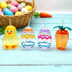 Tazza Creativa a Forma di Oca, Coniglio, Carota e Uovo per Pasqua, Bicchiere d'Acqua a Tema Cartone Animato - Product Image 3