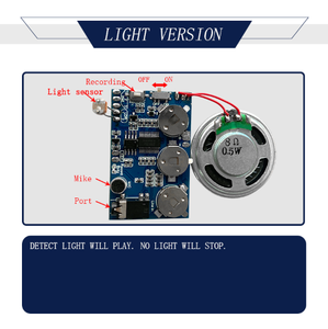 Mô-đun Bảng Mạch Điều Khiển Ánh Sáng Chất Lượng Âm Thanh Tốt Pcb Bán Chạy Kèm Micro Micro Và Loa - Product Image 3