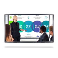 65 Zoll 4K LCD 20-Punkt Infrarot-Touch Interaktives Flachbildschirm-Panel Smart Whiteboard Android OS Stift/Finger-Touch für Schule und Büro