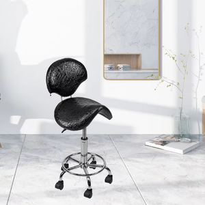 Bangxing Venta Directa - Silla Moderna de Metal con Ruedas, Ajustable y Giratoria, para Estética, Peluquería y Uso General - Product Image 3