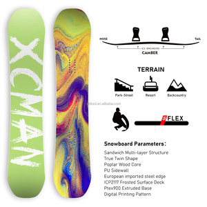 XCMAN Meilleur débutant Adultes Camber True Twin Verdant Alchemy <span class=keywords><strong>Snowboard</strong></span> pour tout terrain avec construction durable 2025 - Product Image 2