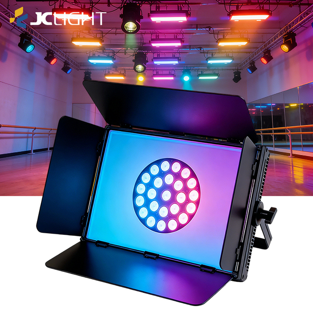 328pcs + 18*10W RGBW 4in1 LED Par Panel Soft Light Dmx Dimmer Studio Light Portable Tv Video Studio Photographic Led Panel Light