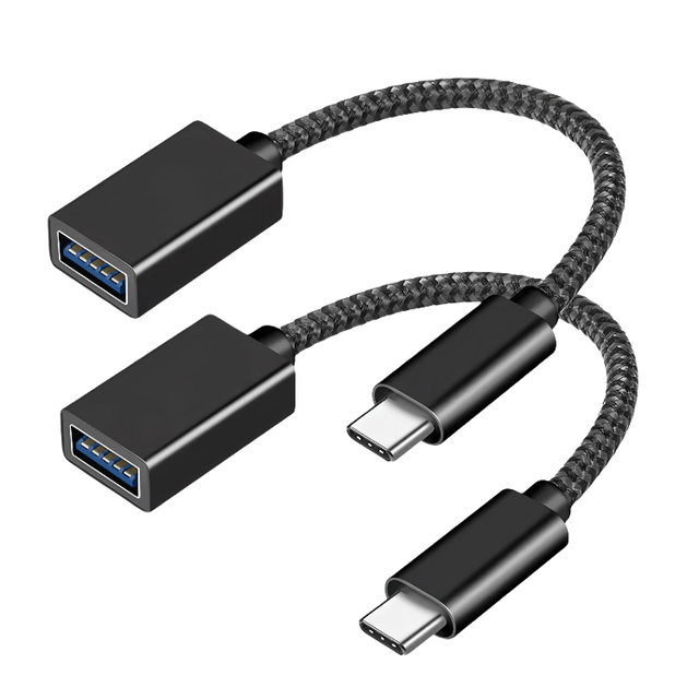 OTG Type-C to USB Female Adapter Cable DC Output for Macbook for P50 for Xiaomi Realme POCO Mobile Phones Compatible USB
