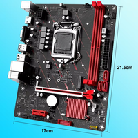 Carte mère de jeu JGINYUE H511M-TEN M-ATX LGA1200 DDR4 double canal double emplacement M.2 HDM1 D P pour processeur de bureau de 10e génération