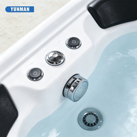 Baignoire Spa Moderne de Luxe Autoportante en Acrylique 4-5 Places pour Hôtels, Écologique, avec Massage Balnéo et Bain Japonais