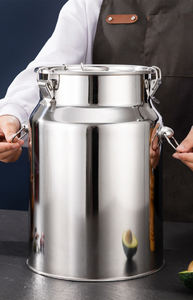 <span class=keywords><strong>Bidon</strong></span> en acier inoxydable anti-fuite SS201 18L 24L 35L 48L pour le lait, l'eau, les liquides, l'huile, les aliments, <span class=keywords><strong>avec</strong></span> <span class=keywords><strong>robinet</strong></span>, ensemble de bidons - Product Image 5