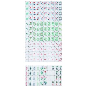 Juego de <span class=keywords><strong>Mahjong</strong></span> Americano de Lujo Portátil para Fiestas, con Patrones Festivos Rojos y Verdes, Diseños de Mascotas Adorables, para 4 Jugadores - Product Image 3