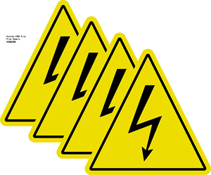 Tùy Chỉnh Phản Quang Nguy Hiểm Cảnh Báo Nhãn Tam Giác Sticker Cho Điện Nguy Hiểm Dấu Hiệu Tam Giác Phản Quang An Toàn Cảnh Báo Sticker - Product Image 2