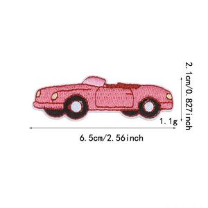 Mignon fer sur/auto autocollant broderie <span class=keywords><strong>rose</strong></span> Valentine lunettes <span class=keywords><strong>de</strong></span> soleil ours château soutien-gorge Roadster Ballet fille patchs pour la décoration - Product Image 6
