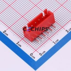 ZX-XH2.54-6PWZ-R Wire-to-Board Pin Header Bent Lead Through Hole,P=2.5mm Connector 1x6P 2.5mm Right Angle Insert XH - Product Image 1