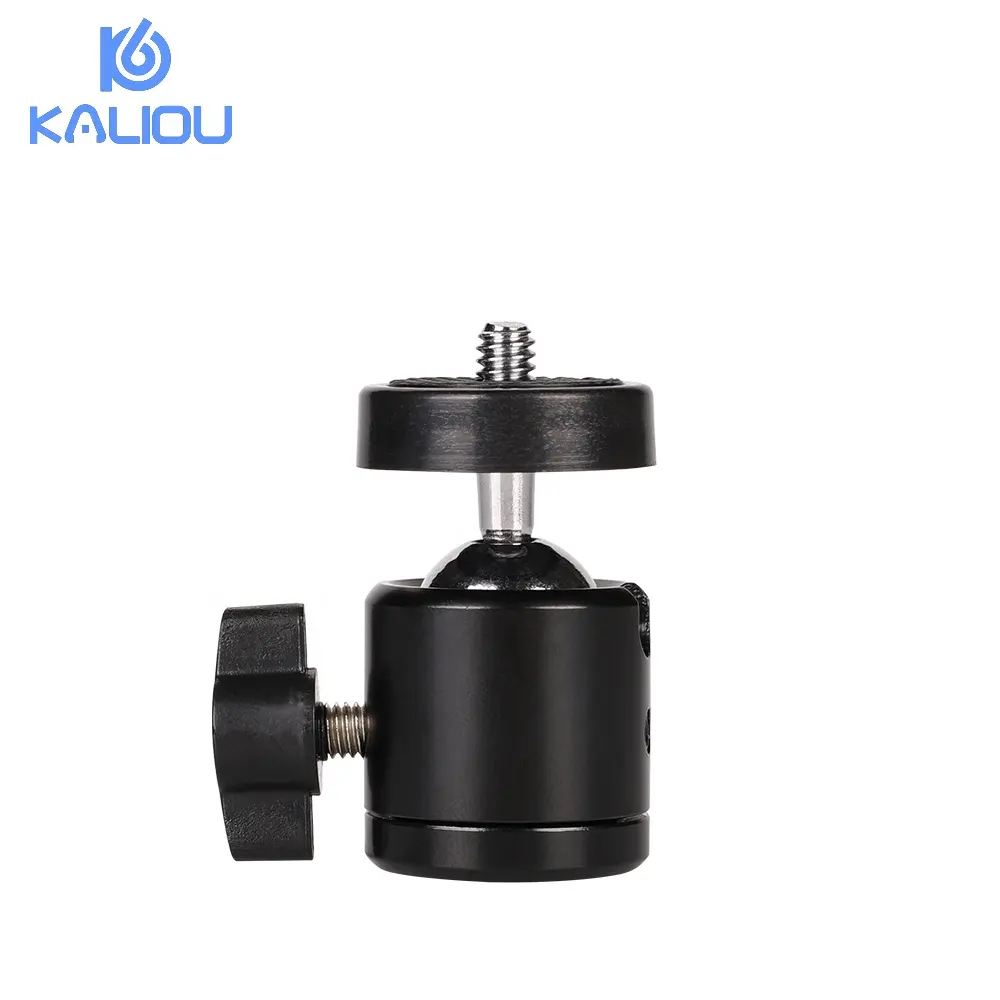 Kaliou Camera Cold Shoe Light Tripod Mini Ball Head Bracket Holder Mount Q29 1/4" to 3/8" Tripod Ball Head