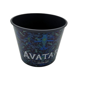 Factory Directly Custom Logo Big Capacity Plastic Bucket Reusable Popcorn Bucket