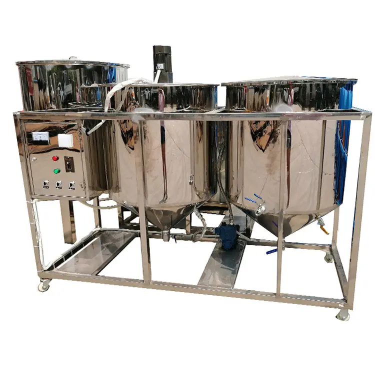 Machine à huile de palme blanchie et désodorisée, équipement de raffinage d'huile comestible de palme, Machine de raffinage d'huile de soja brut