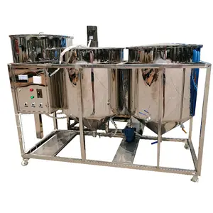 Refined Bleached Deodorized Palm Oil Machine Palm Edible Oil Refining Equipment Crude Soybean Oil Refinery Machine