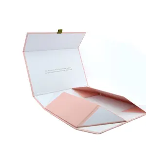 Caixa de embalagens de sapatos rosa personalizada, embalagem de alta qualidade